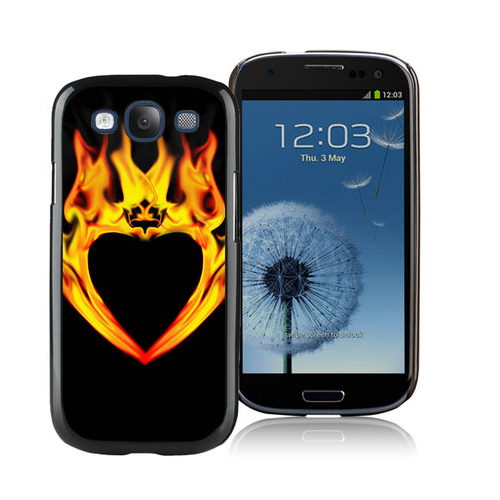 Valentine Fire Heart Samsung Galaxy S3 9300 Cases CTO - Click Image to Close